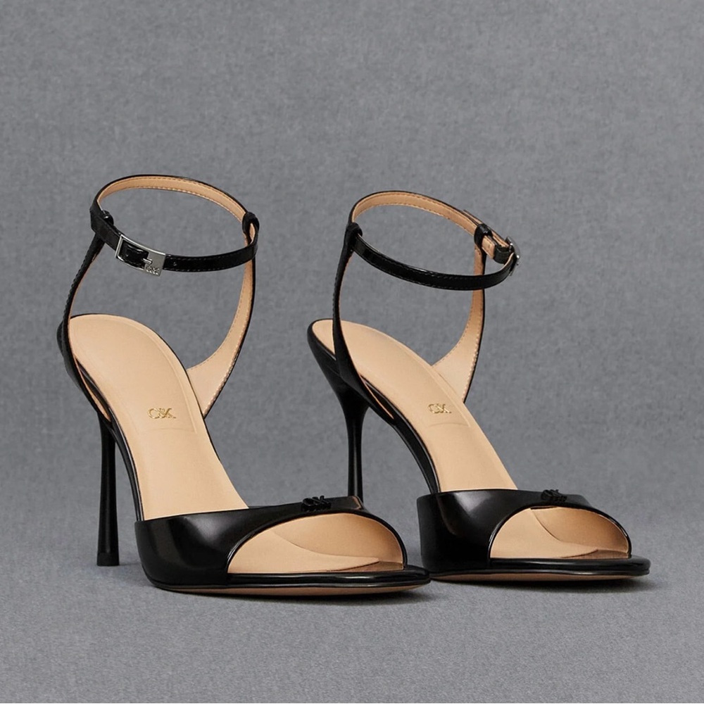 Charles and Keith Leather Ankle-Strap Pumps
